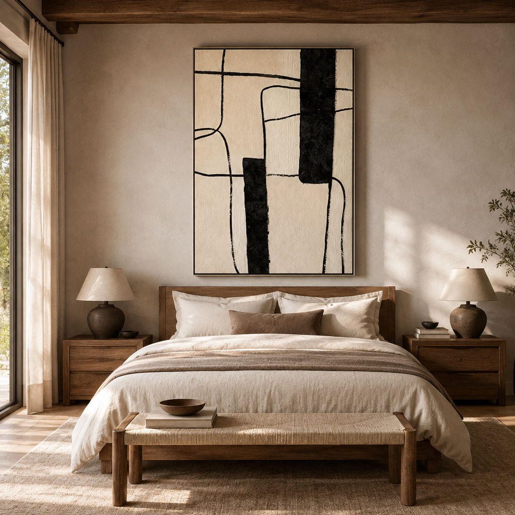 ARBYNART Abstract Art | Minimal Black Grid