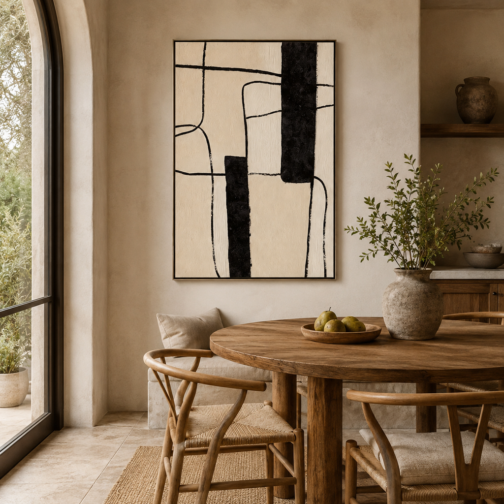 ARBYNART Abstract Art | Minimal Black Grid