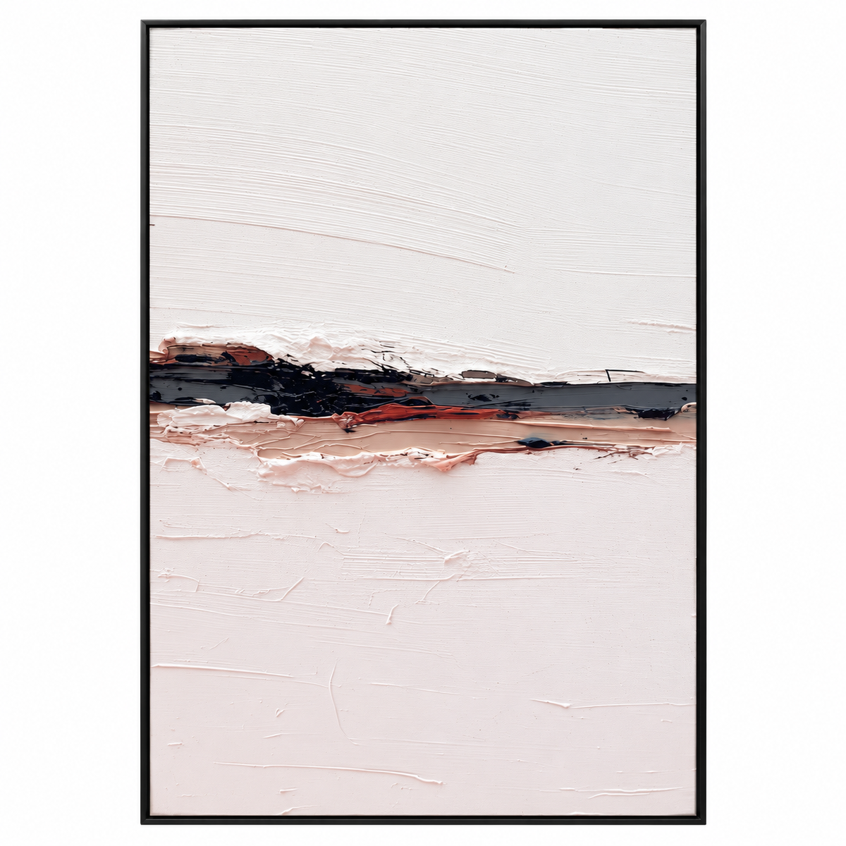 ARBYNART 3D Textured Art | Minimalist Horizon Stripe