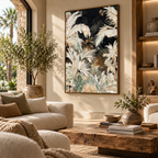 ARBYNART Abstract Art | Mint and Ivory Jungle Depths