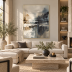 ARBYNART Abstract Art | Misty City Reflections