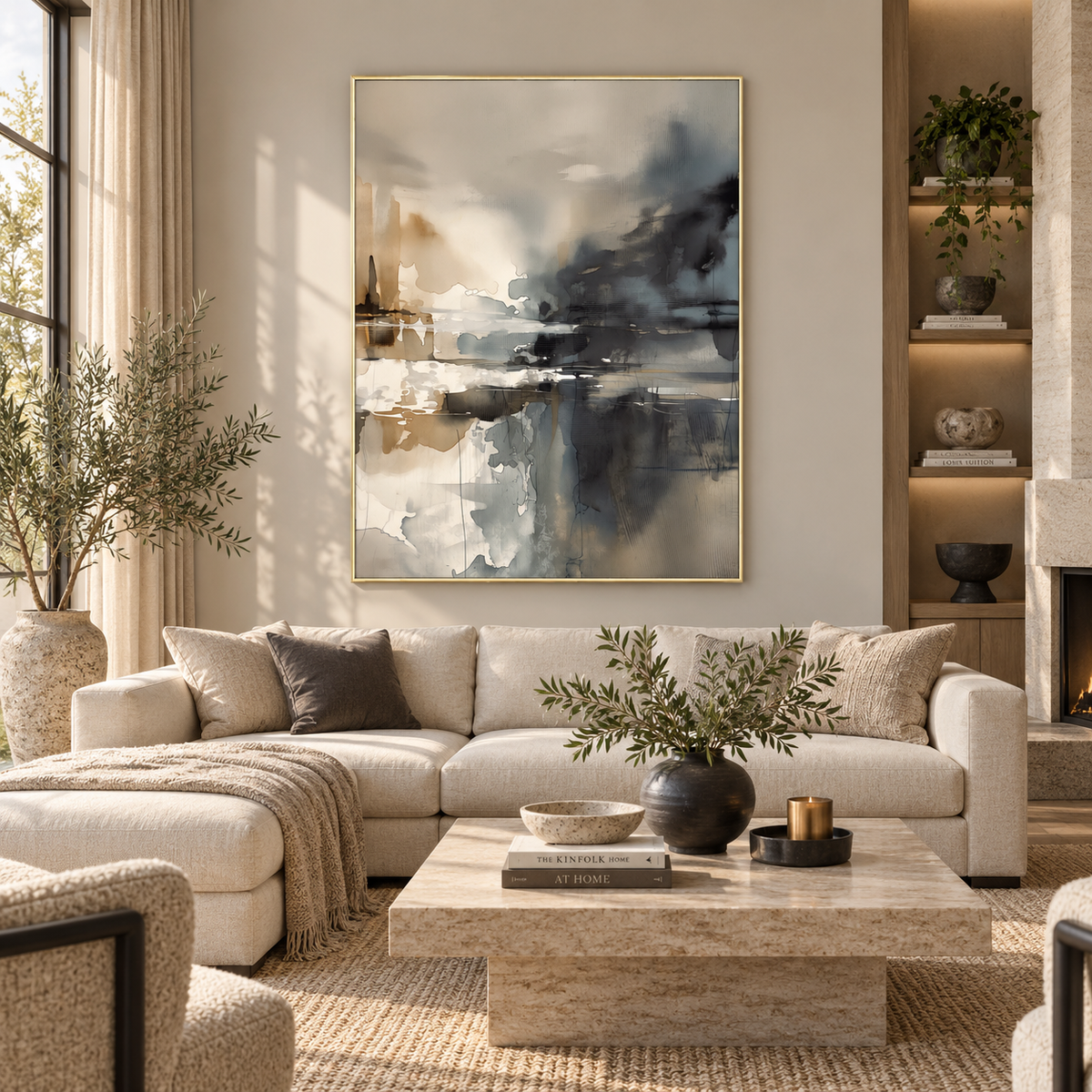 ARBYNART Abstract Art | Misty City Reflections