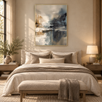 ARBYNART Abstract Art | Misty City Reflections