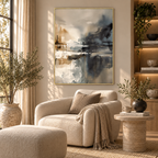 ARBYNART Abstract Art | Misty City Reflections