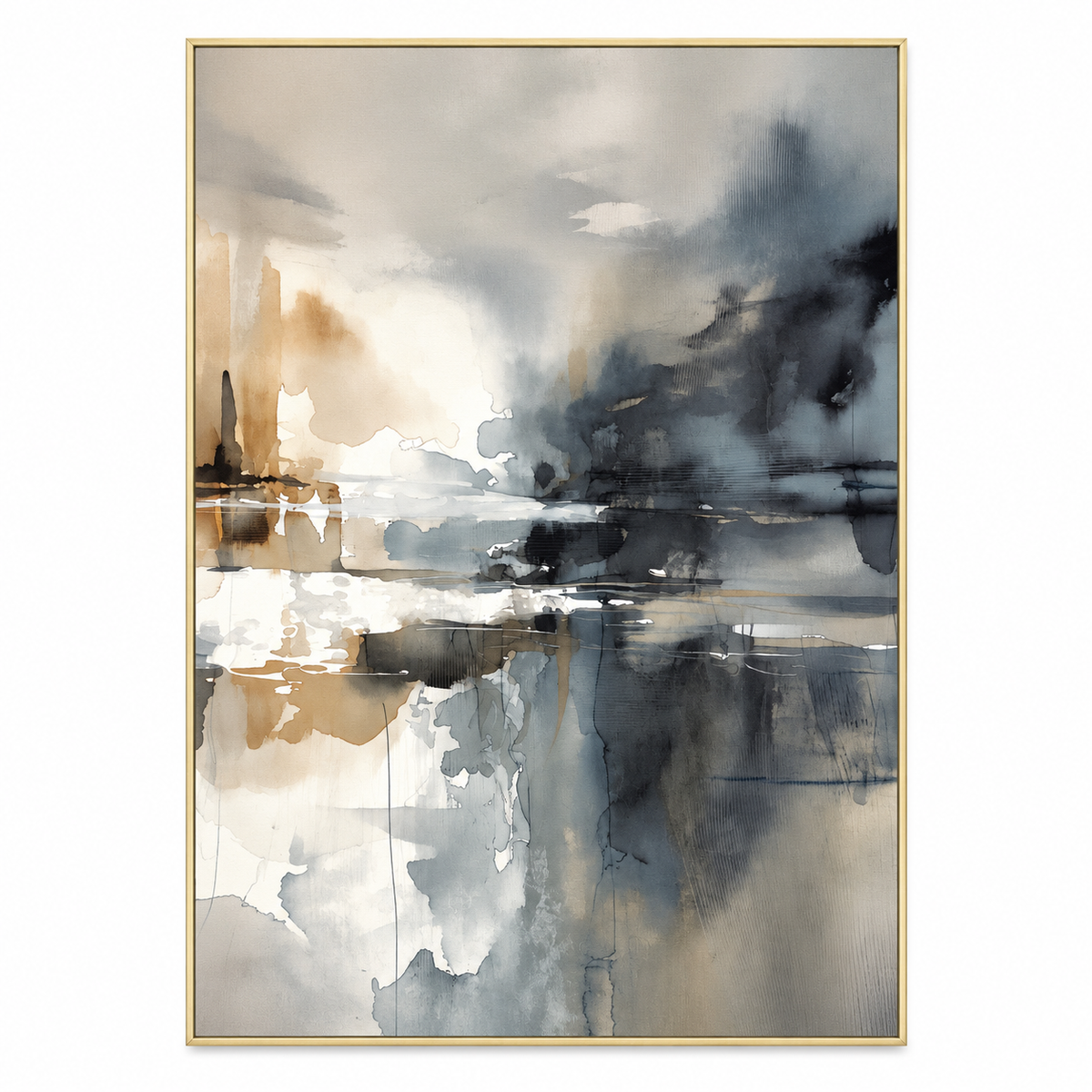 ARBYNART Abstract Art | Misty City Reflections