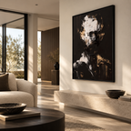 ARBYNART 3D Textured Art | Monochrome Figure Gesture