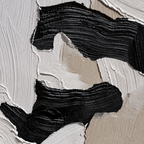 ARBYNART 3D Textured Art | Monochrome Wave Strokes