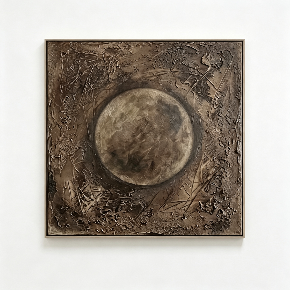 ARBYNART Wabi-Sabi Art | Moonlit Earth Flow