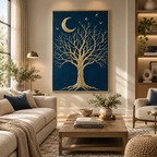 ARBYNART Contemporary Luxe Art | Moonlit Branch Reverie