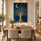 ARBYNART Contemporary Luxe Art | Moonlit Branch Reverie