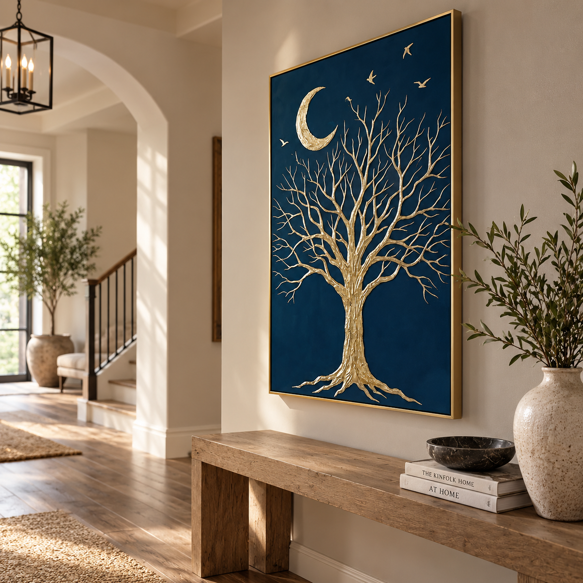 ARBYNART Contemporary Luxe Art | Moonlit Branch Reverie