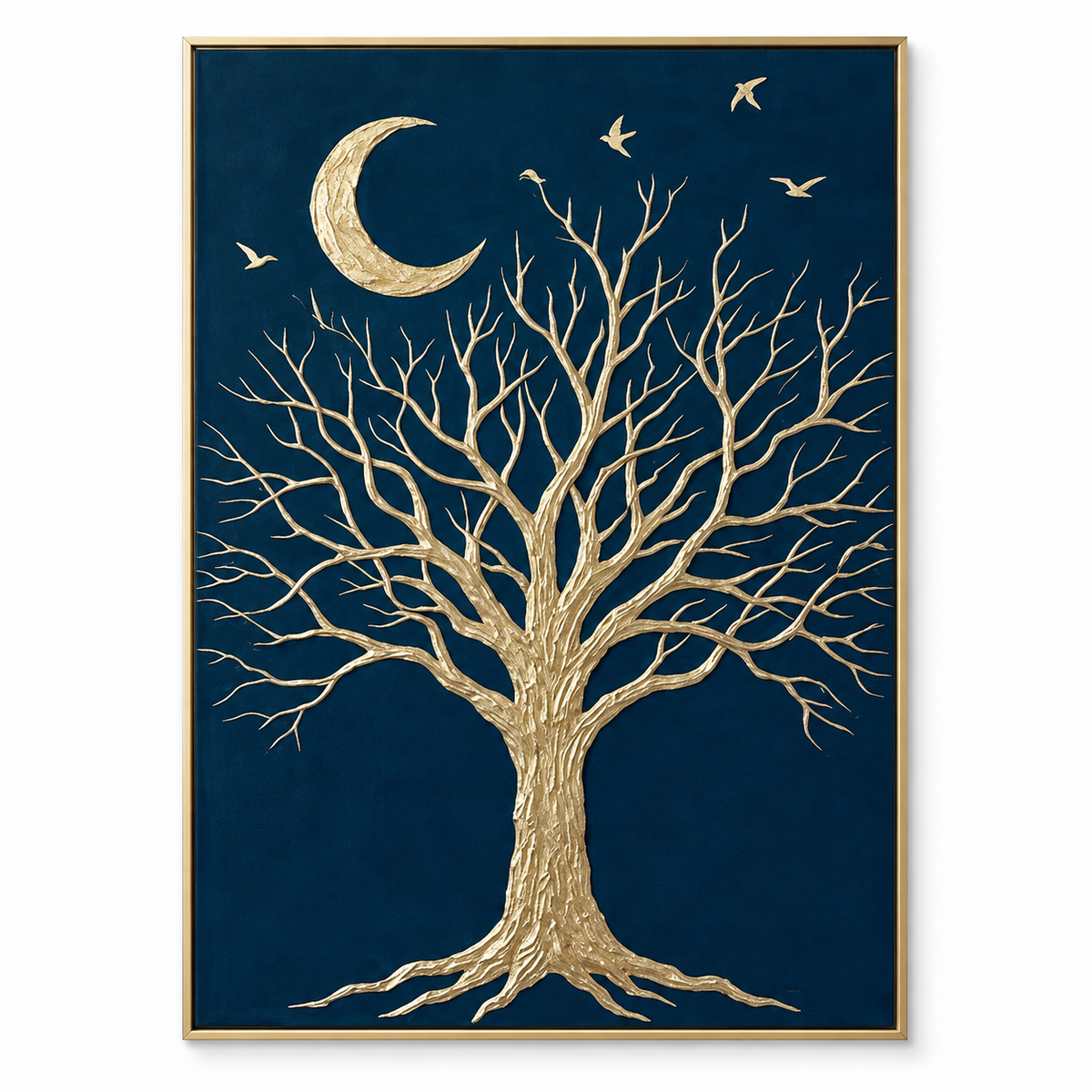 ARBYNART Contemporary Luxe Art | Moonlit Branch Reverie