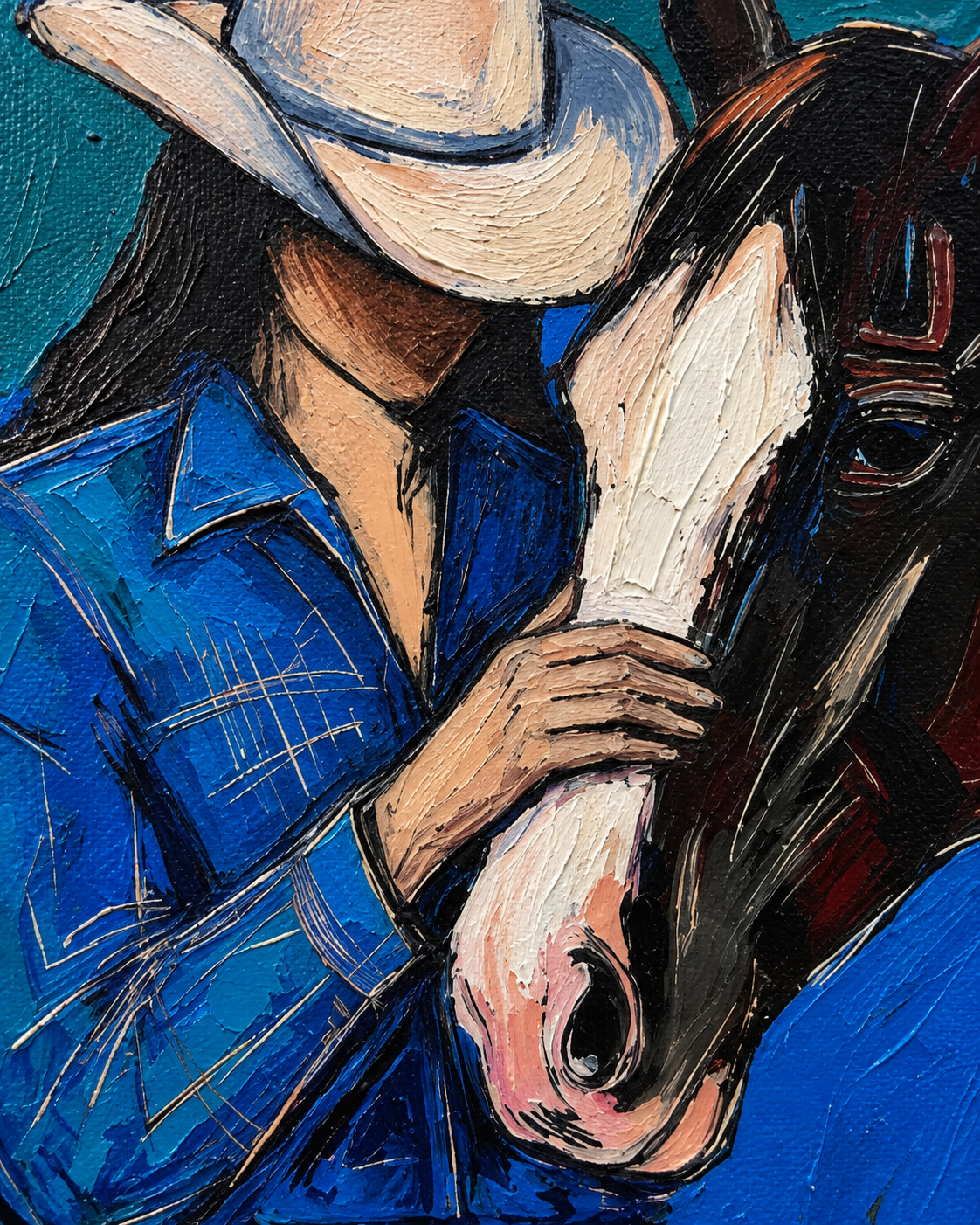 ARBYNART POP Art | Moonlit Gentle Bond