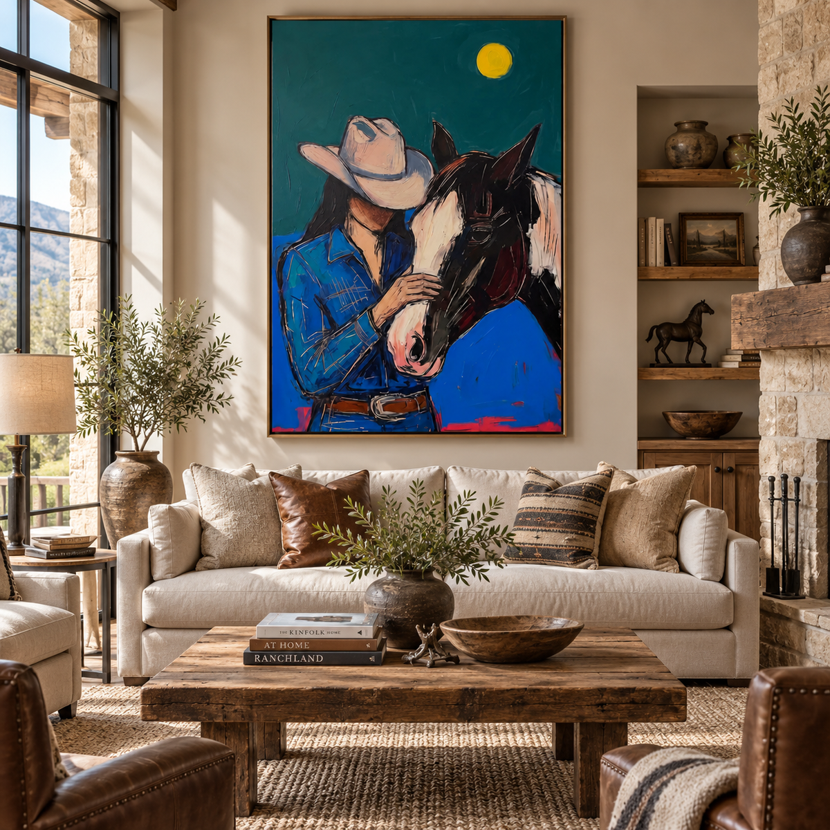 ARBYNART POP Art | Moonlit Gentle Bond