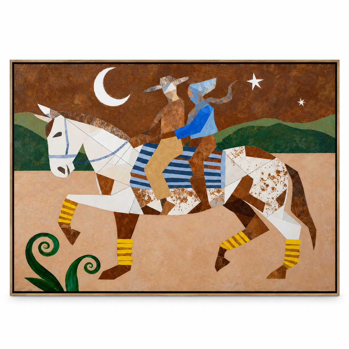 ARBYNART Vintage Americana Art | Moonlit Journey