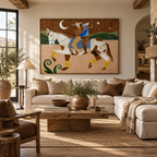 ARBYNART Vintage Americana Art | Moonlit Journey