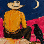 ARBYNART POP Art | Moonlit Watch on the Crimson Range