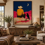 ARBYNART POP Art | Moonlit Watch on the Crimson Range
