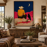 ARBYNART POP Art | Moonlit Watch on the Crimson Range