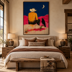 ARBYNART POP Art | Moonlit Watch on the Crimson Range