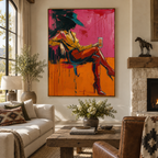 ARBYNART POP Art | Neon Cowgirl