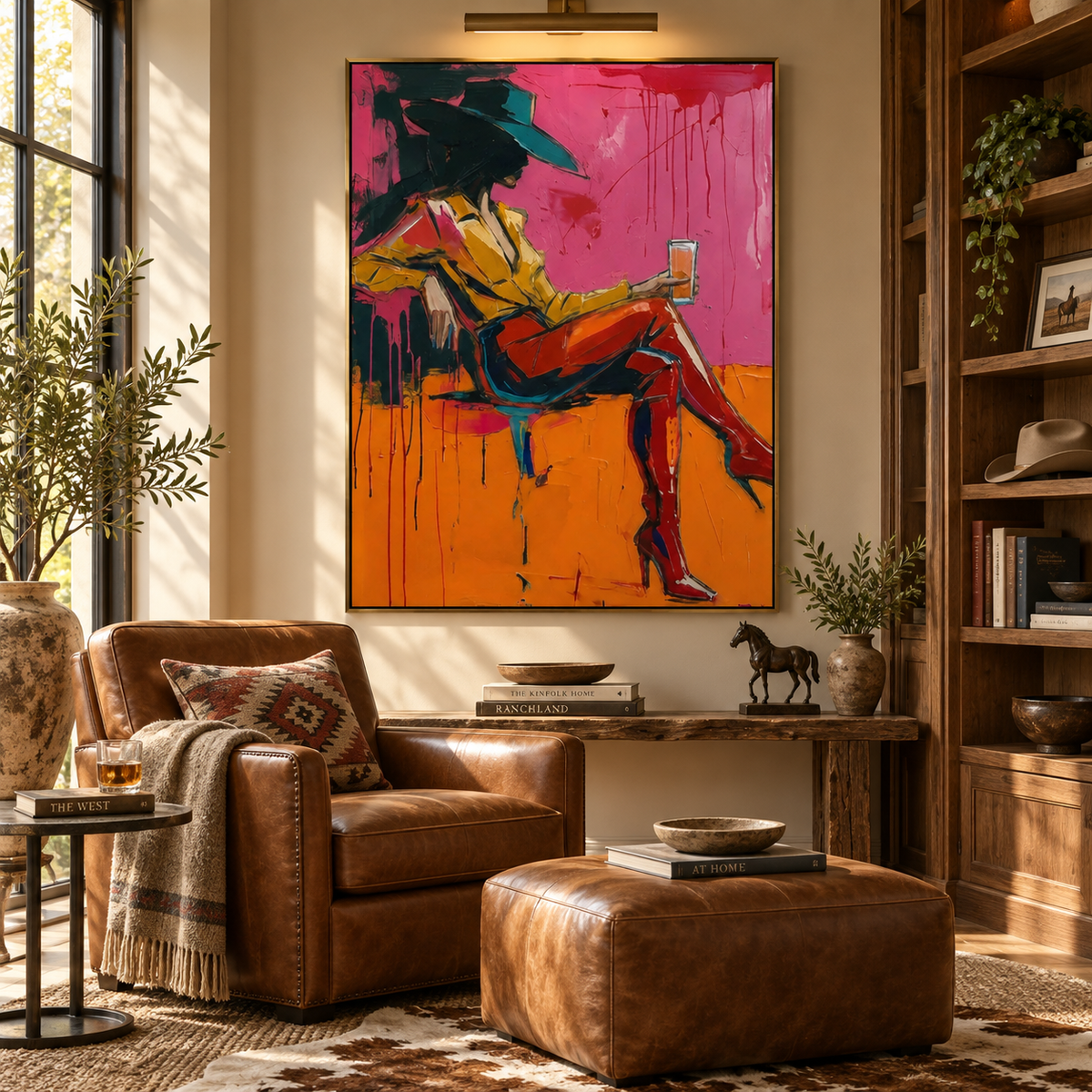 ARBYNART POP Art | Neon Cowgirl