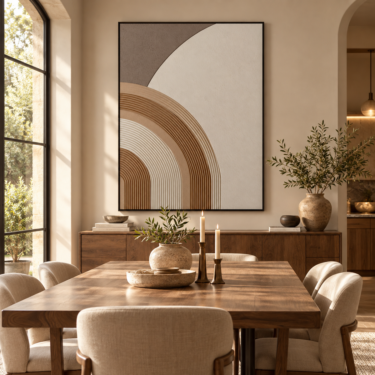 ARBYNART 3D Textured Art | Neutral Arch Relief