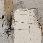 ARBYNART 3D Textured Art | Neutral Block Lines