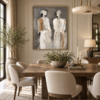 ARBYNART Abstract Art | Neutral Figure Duo
