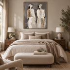 ARBYNART Abstract Art | Neutral Figure Duo