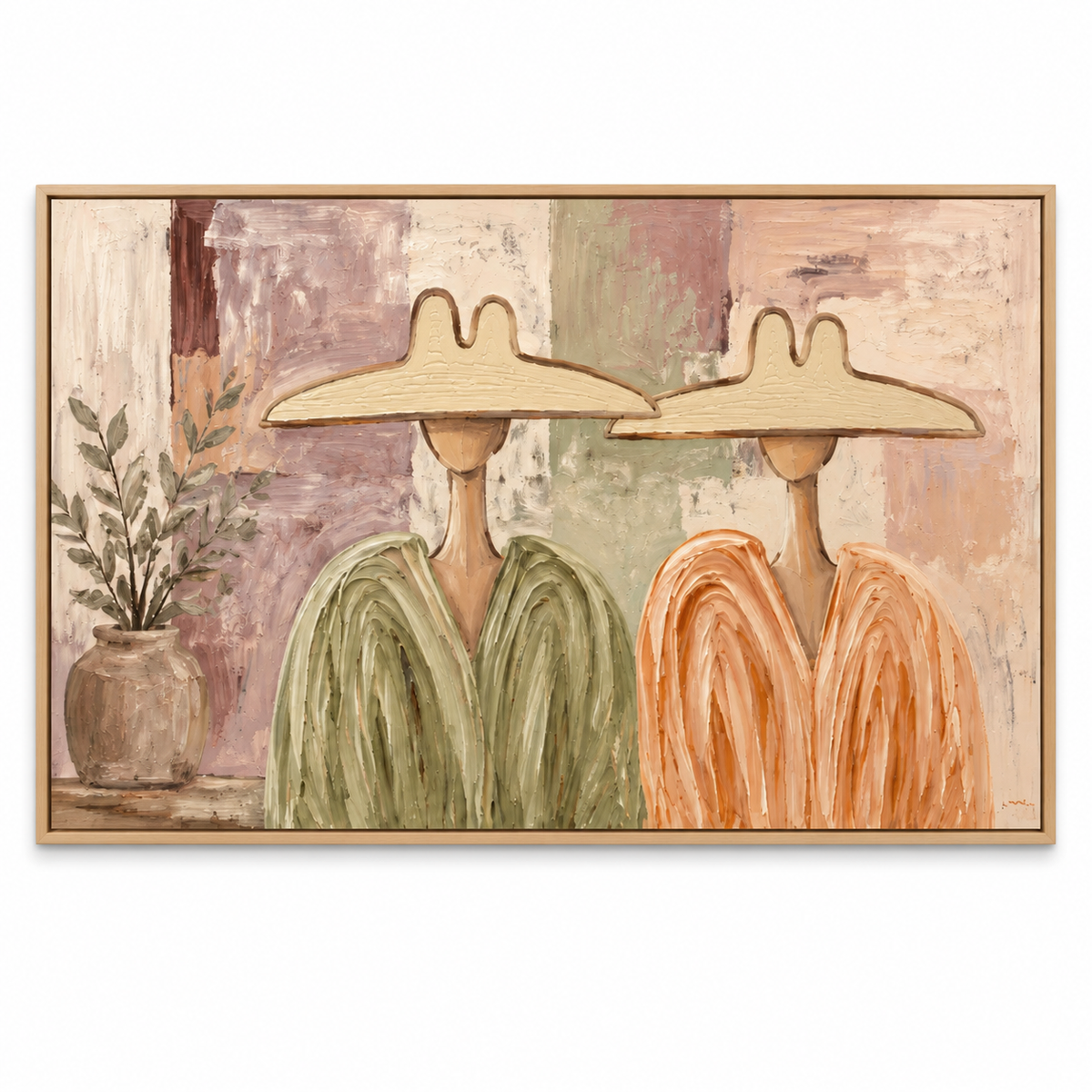 ARBYNART Vintage Americana Art | Neutral Hat Companions