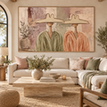 ARBYNART Vintage Americana Art | Neutral Hat Companions