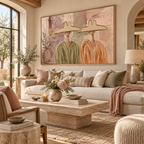 ARBYNART Vintage Americana Art | Neutral Hat Companions