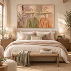 ARBYNART Vintage Americana Art | Neutral Hat Companions