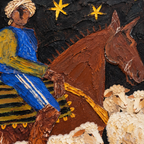 ARBYNART Vintage Americana Art | Night Rider