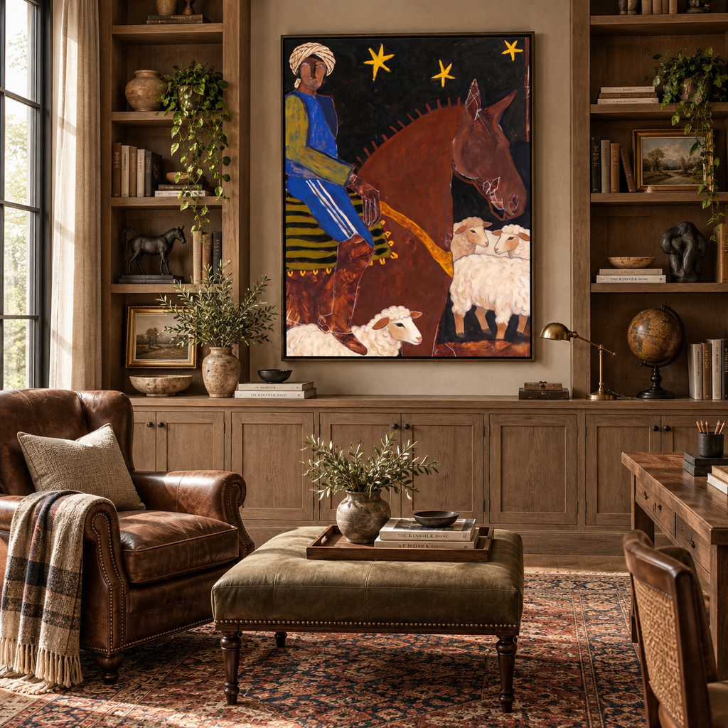 ARBYNART Vintage Americana Art | Night Rider