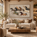 ARBYNART Americana Art | Nine Horses Mid-Gallop