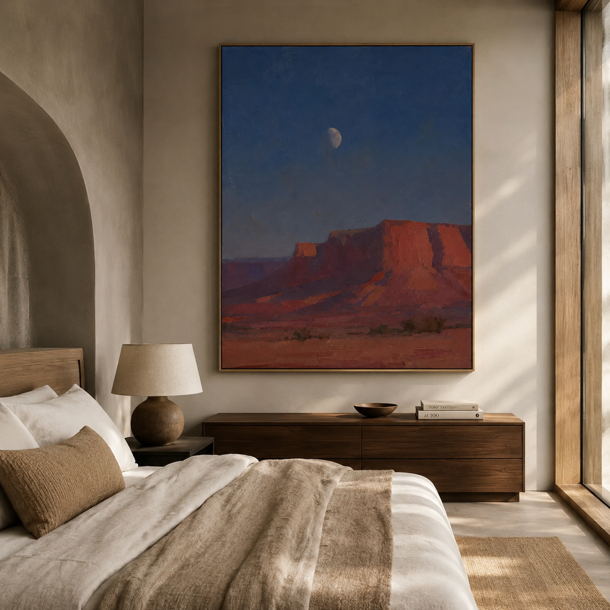 ARBYNART Vintage Americana Art | Nocturne Above the Silent Butte