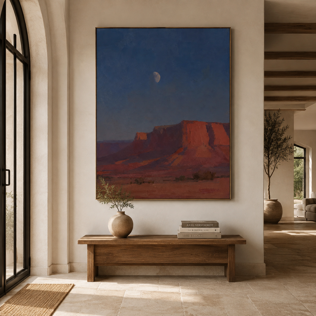 ARBYNART Vintage Americana Art | Nocturne Above the Silent Butte