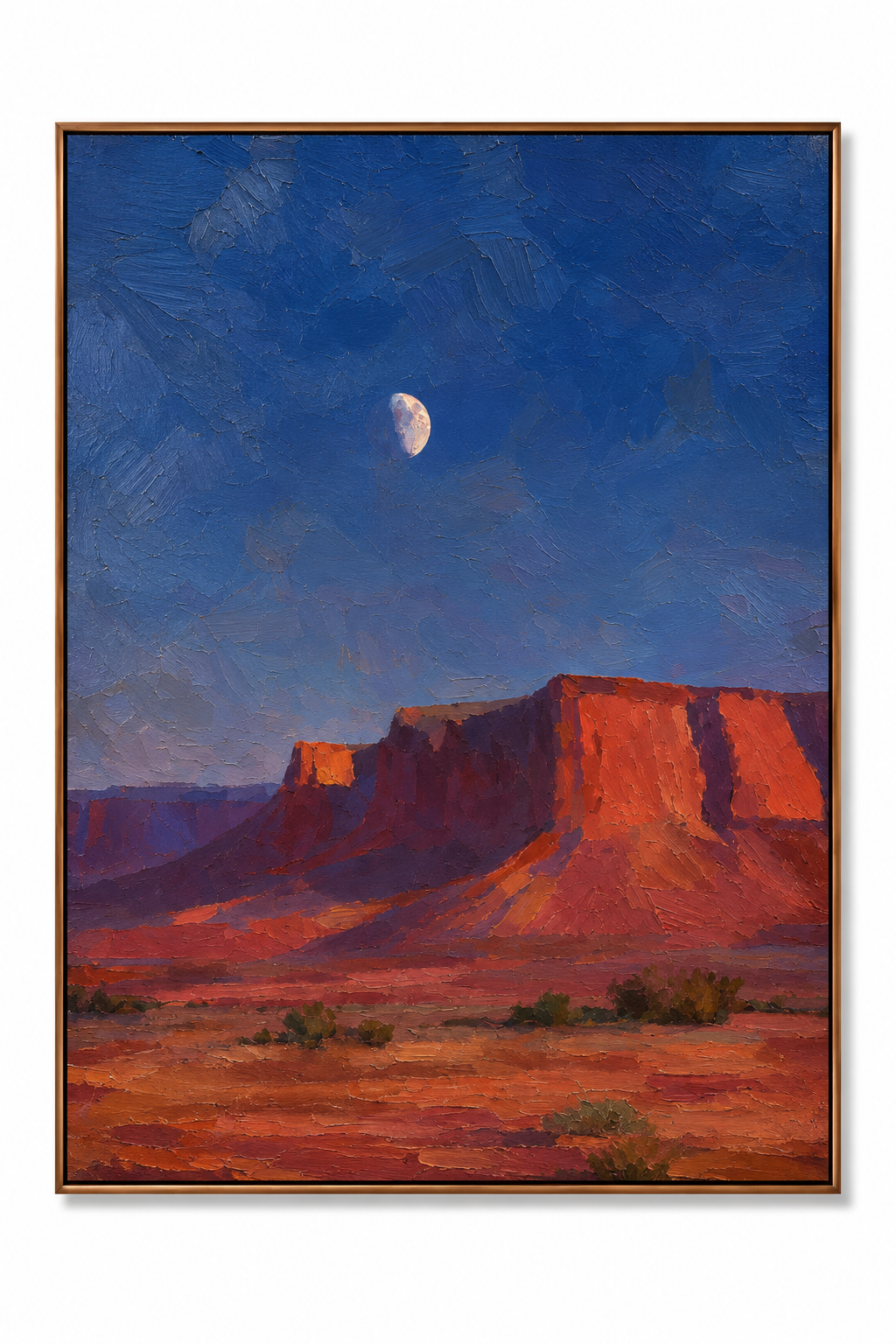 ARBYNART Vintage Americana Art | Nocturne Above the Silent Butte
