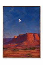 ARBYNART Vintage Americana Art | Nocturne Above the Silent Butte