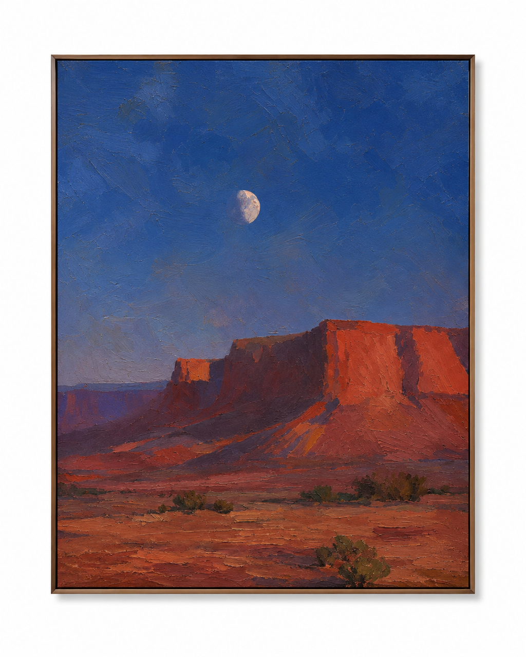 ARBYNART Vintage Americana Art | Nocturne Above the Silent Butte