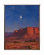 ARBYNART Vintage Americana Art | Nocturne Above the Silent Butte