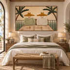 ARBYNART Vintage Americana Art | Ocean Balcony Repose