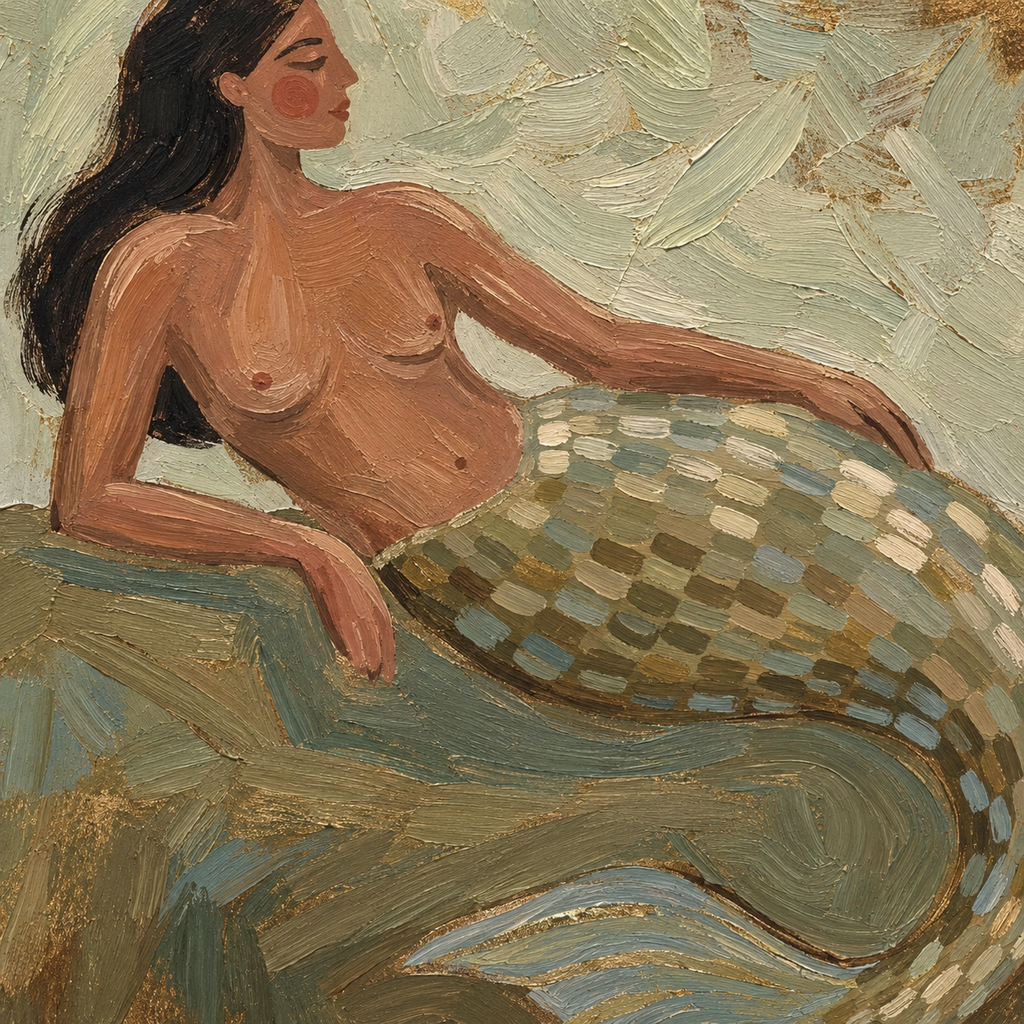 ARBYNART Surreal Art | Olive Tide Reverie