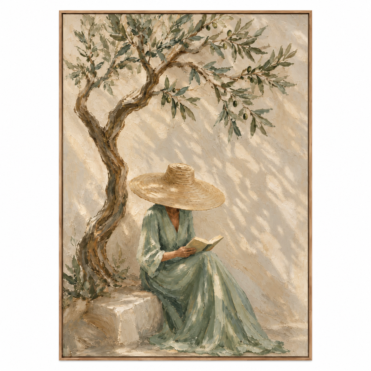 ARBYNART Vintage Americana Art | Olive Tree Reader