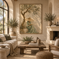 ARBYNART Vintage Americana Art | Olive Tree Reader