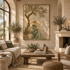 ARBYNART Vintage Americana Art | Olive Tree Reader