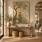 ARBYNART Vintage Americana Art | Olive Tree Reader