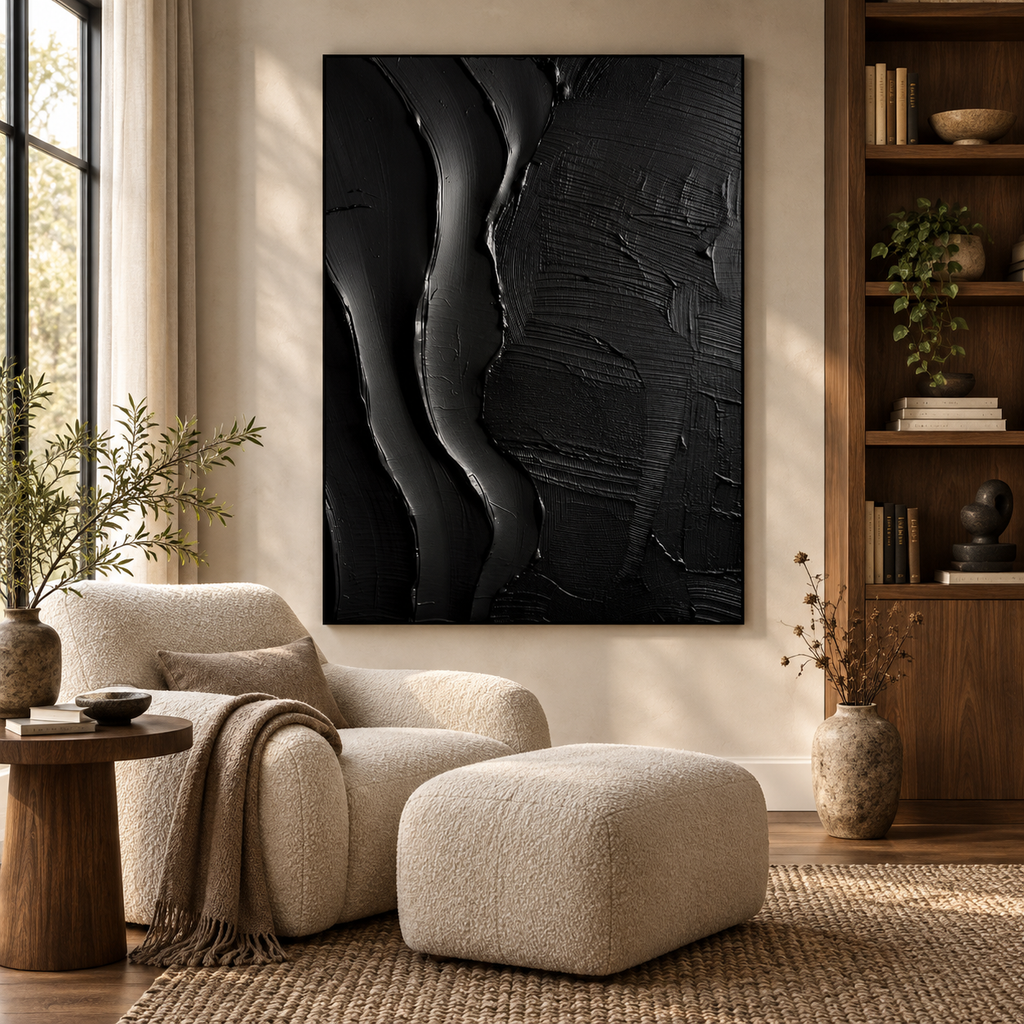 ARBYNART 3D Textured Art | Onyx Flow Texture